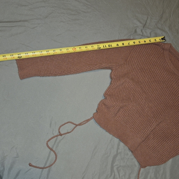 Warm & Cozy Lifestyle Waffle Knit Sweater Shirt – Size M #011 - Picture 3 of 6